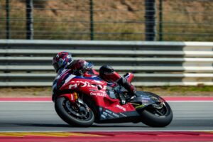 CBR1000RR-R del team Honda HRC impiegata nel round WorldSBK a MotorLand Aragón