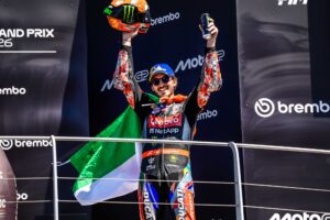 Desmosedici GP del Ducati Lenovo Team in azione al Mugello