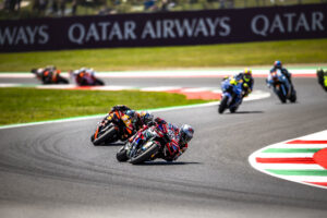Ducati Lenovo Team con la Desmosedici GP al Mugello durante il Gran Premio d'Italia