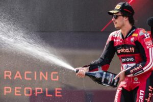 Nicolò Bulega su Ducati al Motorland Aragón con pneumatici Pirelli SC0
