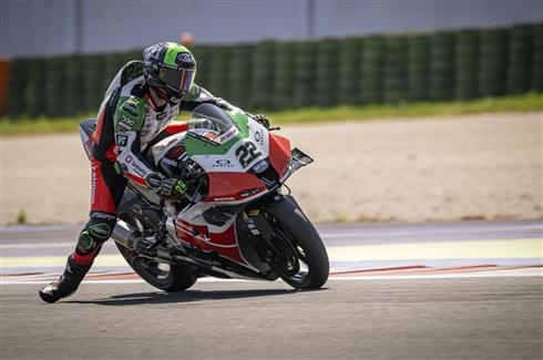 bimota KB4 WorldSBK in test a Misano con il Kawasaki Racing Team