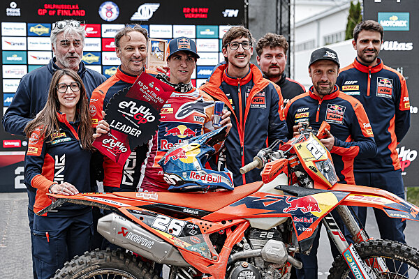 Josep Garcia su KTM 250 EXC-F in gara all'EnduroGP Finlandia a Vierumäki