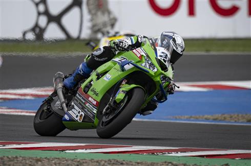 Garrett Gerloff, pilota Kawasaki Ninja ZX-10RR, in occasione del Motorland Aragon