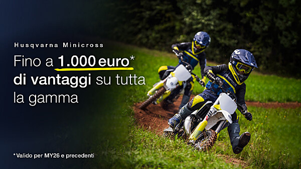 Husqvarna Mobility - promozione sulla gamma Minicross per il motocross giovanile