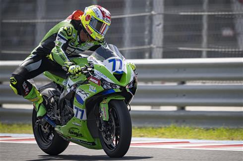 Kawasaki Ninja ZX-6R 636 del Kawasaki WorldSSP Team per il round di Most