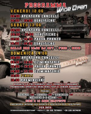 Paddock e area eventi del Wide Open Summer International 2026 a Rivanazzano Terme