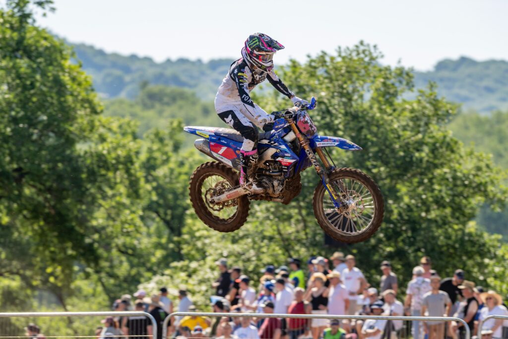 Lotte van Drunen, due volte campionessa WMX, al GP di Francia