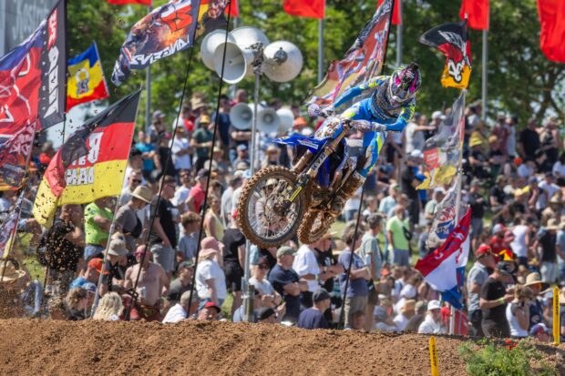 Lotte van Drunen su Yamaha durante il round WMX Germania a Teutschenthal