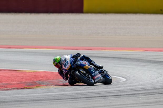 Yamaha GYTR R1 del GRT WorldSBK Team in pista a MotorLand Aragón