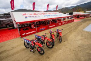 Hunter Lawrence su CRF450RWE vincitore dell'AMA Pro Motocross a Fox Raceway