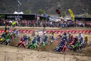 Hunter Lawrence su Honda CRF450RWE a Fox Raceway, vincitore della 450MX