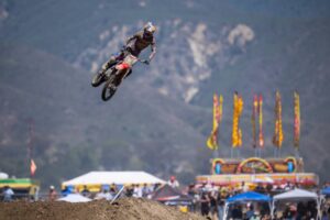 Hunter Lawrence con la CRF450RWE a Fox Raceway nella tappa d'apertura dell'AMA Pro Motocross