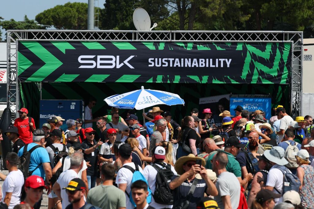 Iniziative di sostenibilità del WorldSBK per la gestione di eventi e del paddock