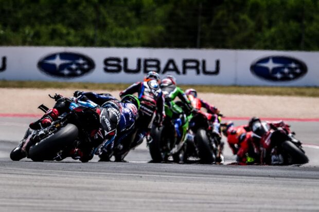 Safety Car elettrica Subaru per WorldSBK impiegata nelle attività di sicurezza e sostenibilità del paddock