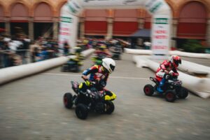 Moto e piloti della parata Dunlop CIV a Imola per la vigilia del round Emilia-Romagna