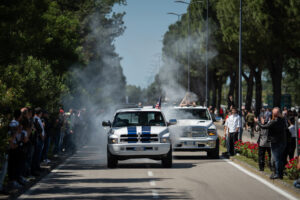 Vetture americane in raduno durante la US Car Reunion a Lignano