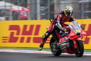 RC213V ufficiale Honda HRC a Balaton Park con focus sul set-up per il giro secco