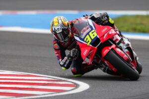RC213V del team Honda HRC impiegata nelle prove a Balaton Park durante il weekend di MotoGP