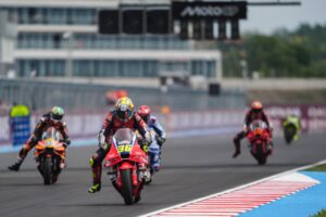 RC213V del team Honda HRC al Balaton Park durante le prove del weekend