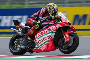RC213V del team Honda HRC al Balaton Park, con focus sul set-up per migliorare il giro secco