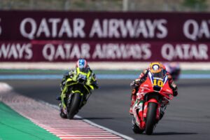 Luca Marini sulla Honda RC213V del team HRC Castrol al Gran Premio d'Ungheria