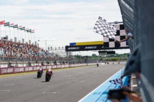 Luca Marini con la Honda RC213V del team Honda HRC Castrol al Gran Premio d'Ungheria