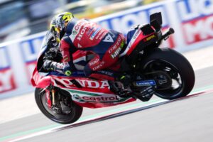 Luca Marini con la Honda HRC Castrol al Balaton Park durante la Sprint MotoGP Ungheria