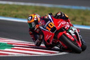 Luca Marini pilota Honda HRC Castrol alla Sprint MotoGP Ungheria