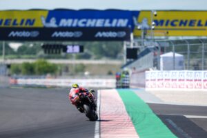 Luca Marini con la Honda RC213V del team HRC Castrol nella Sprint MotoGP Ungheria