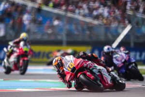 Luca Marini con la Honda RC213V del team HRC Castrol al Balaton Park Circuit