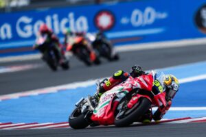 Luca Marini con la Honda HRC RC213V al GP d'Ungheria (Balaton Park)