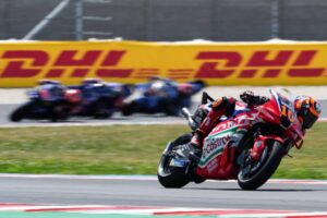 Luca Marini con la Honda RC213V al GP d'Ungheria (Balaton Park), quinto posto