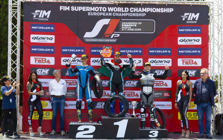 Supermoto Europeo Piemonte: Bertola, Kovalov e Bereczki fanno tris