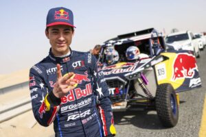 Seth Quintero, pilota del rally raid portacolori Toyota Gazoo Racing e vincitore in categoria Ultimate