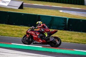 CBR1000RR-R del team Honda HRC in pista al Misano World Circuit durante il round WorldSBK