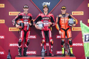 Nicolò Bulega con Ducati e gomme Pirelli SCQ a Misano
