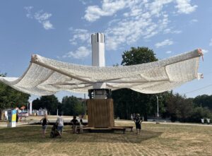 Struttura OYA Urban Tree di Michelin per ombreggiature urbane e eventi