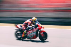Moto Honda RC213V del team Honda HRC Castrol a Brno durante le prove del venerdì