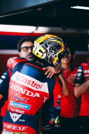 RC213V della Honda HRC Castrol impegnata a Brno nel GP MotoGP 2026