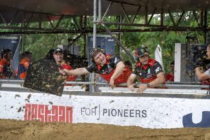 Moto del team Honda HRC Petronas per il MXGP Portogallo 2026 ad Águeda