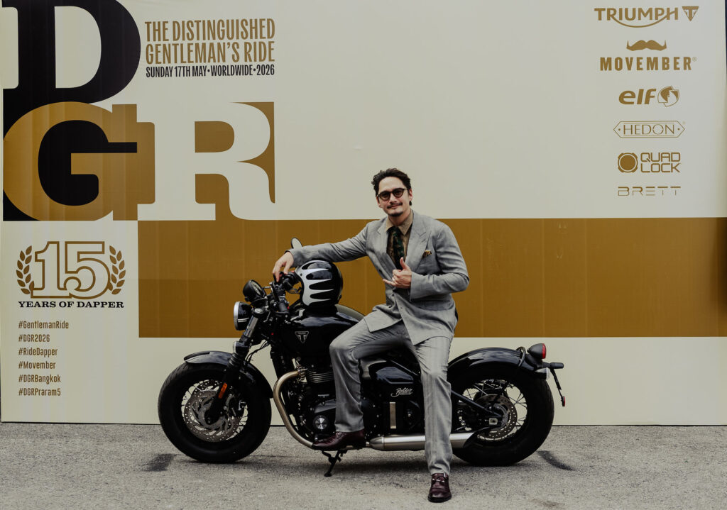 Partecipanti e moto classiche al The Distinguished Gentleman's Ride 2026 in supporto a Movember