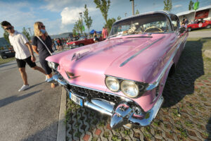 Moto storiche italiane al raduno Mad in Italy del Cruisin Rodeo 2026