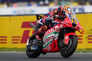 Luca Marini, pilota Honda HRC Castrol al Dutch GP di Assen