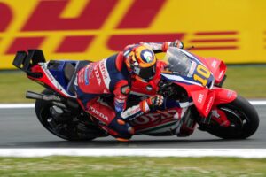 Honda RC213V del team HRC Castrol al TT Circuit Assen durante il weekend del Dutch GP