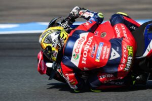 Luca Marini miglior pilota Honda nel weekend MotoGP ad Assen con la RC213V del team HRC Castrol