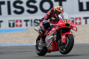Luca Marini con la Honda RC213V durante il weekend del Dutch GP ad Assen