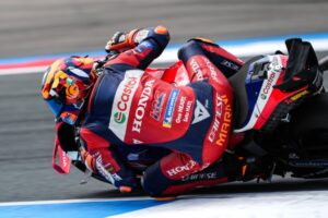 Luca Marini con la Honda HRC Castrol ad Assen, 11° nel GP e in campionato