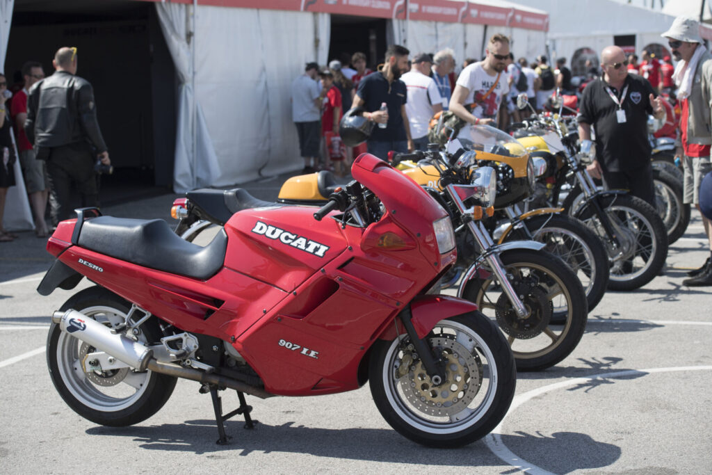 Ducati storiche esposte al World Ducati Week per il Ducati Heritage Contest 2026