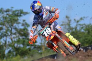 Sacha Coenen con la KTM 250 SX-F al MXGP Germania, leader provvisorio della MX2