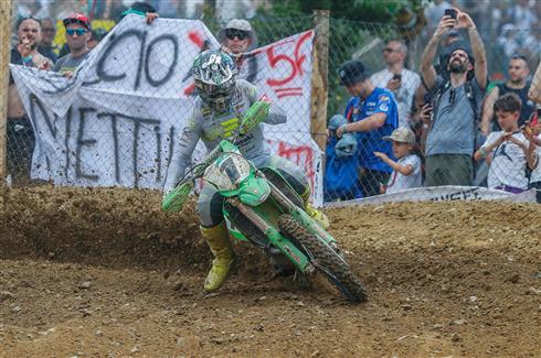 Romain Febvre del Kawasaki Racing Team al GP MXGP di Montevarchi